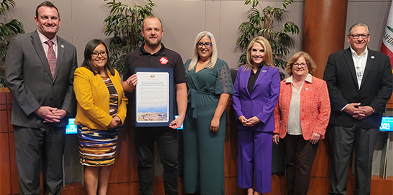 CMTC receiving City of San Marcos Proclamation