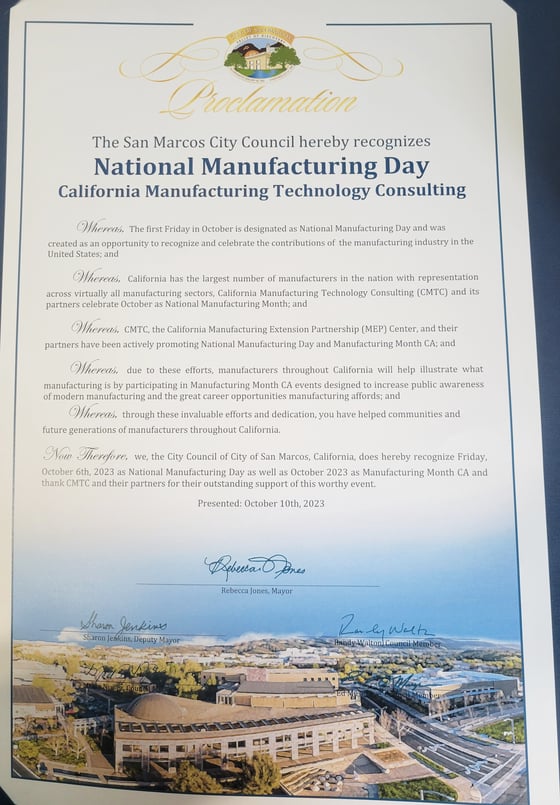 City of San Marcos Proclamation