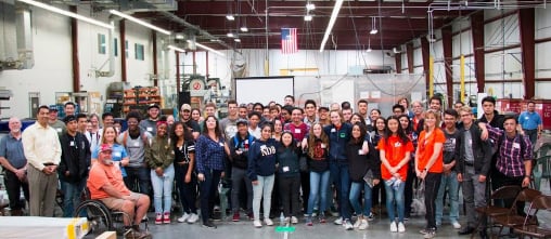 MFG Month CA group photo in Sacramento County