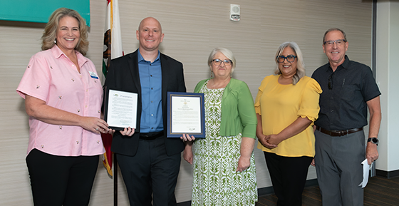Receiving El Cajon and Santee City Proclamations