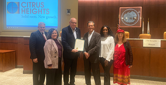 The City of Citrus Heights Presenting Proclamation