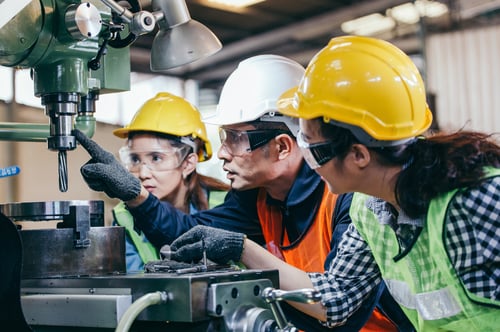 on-the-job training in industrial manufacturing business